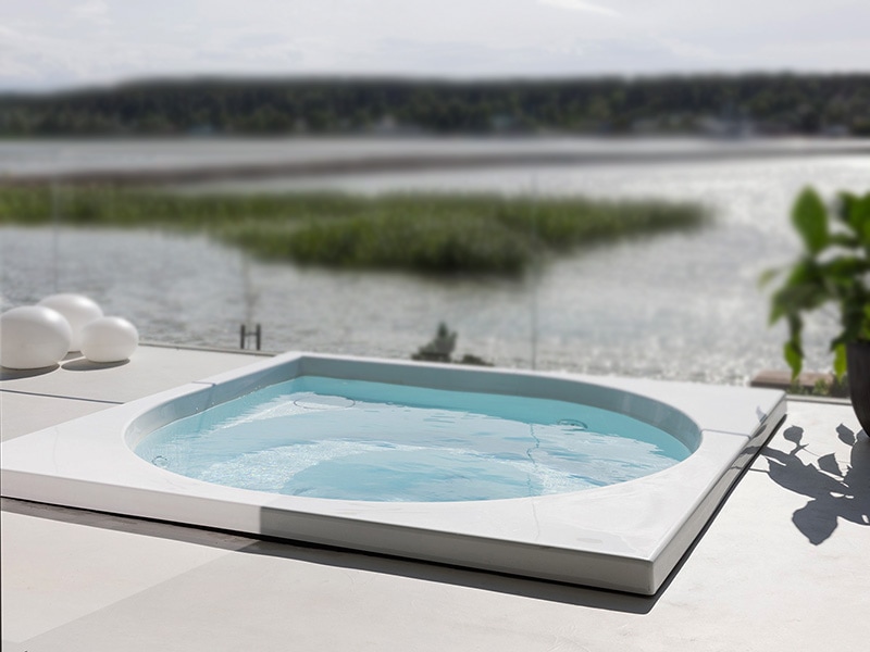 Design udendørs spa i terrasse