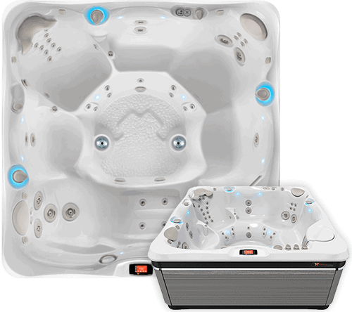 Caldera Geneva stor udendørs saltvandsspa med plads til 6 personer